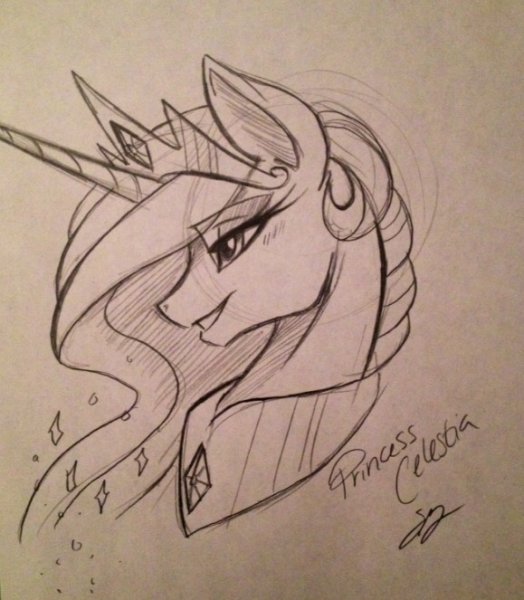 Нарисовать пони карандашом