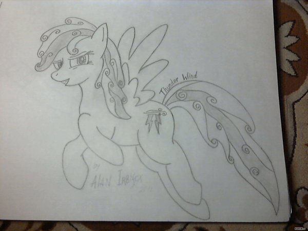 Пони для срисовки карандашом