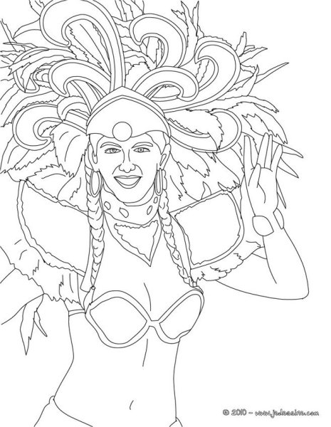 Венецианская маска контур