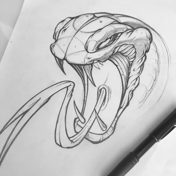 Тату карандашом для срисовки