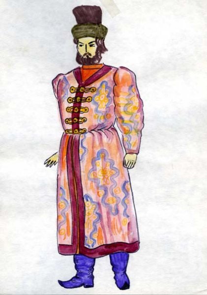 Костюмы Купцов в рисунке