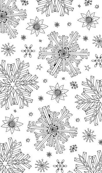 Стилизованные снежинки