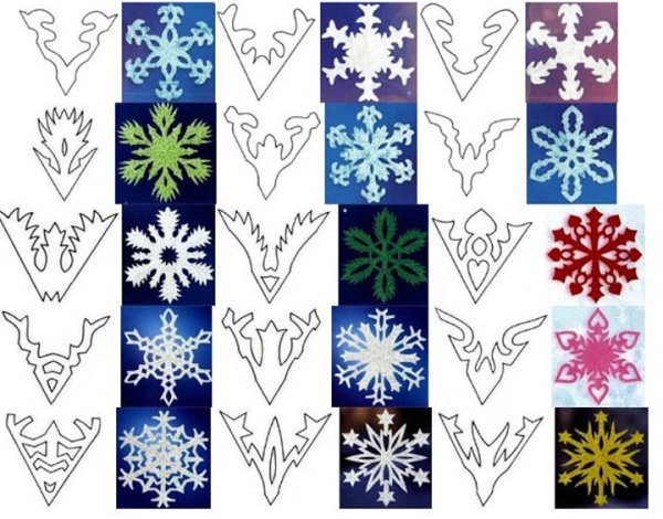 Как сложить лист бумаги для снежинки