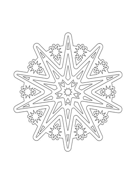 Мандала Снежинка