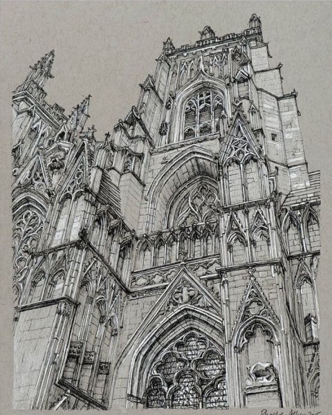Готика архитектура скетч