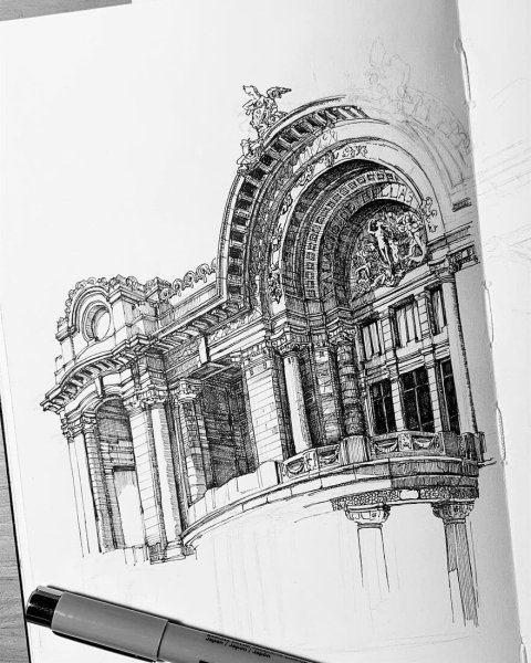 Рисование архитектурных сооружений