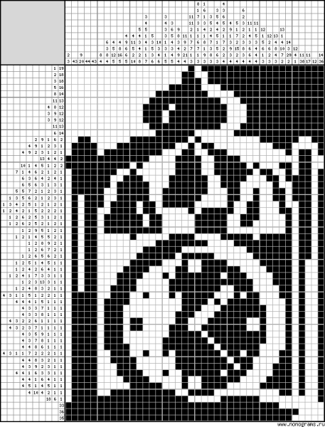 Японский кроссворд большой