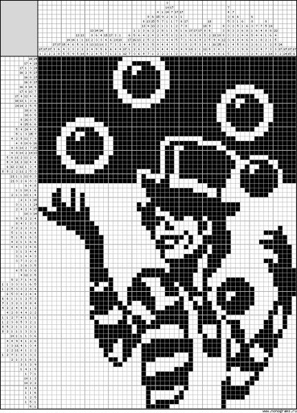 Японский кроссворд Золотая рыбка