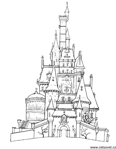 Раскраска замок