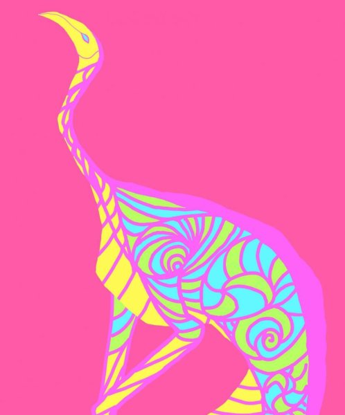 Розовый Ибис пейнт