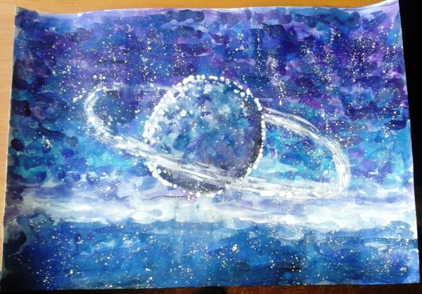 Правополушарное рисование космос