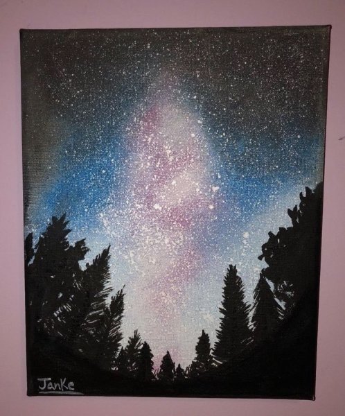 Космос из гуаши