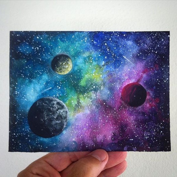 Космос на ватмане