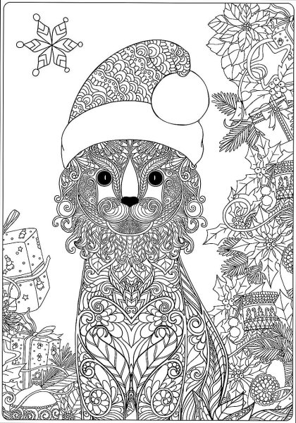 Новогодние раскраски антистресс