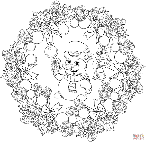 Новогодние раскраски для детей взрослых