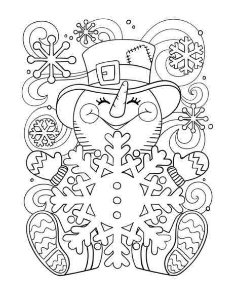 Новогодние раскраски антистресс для детей