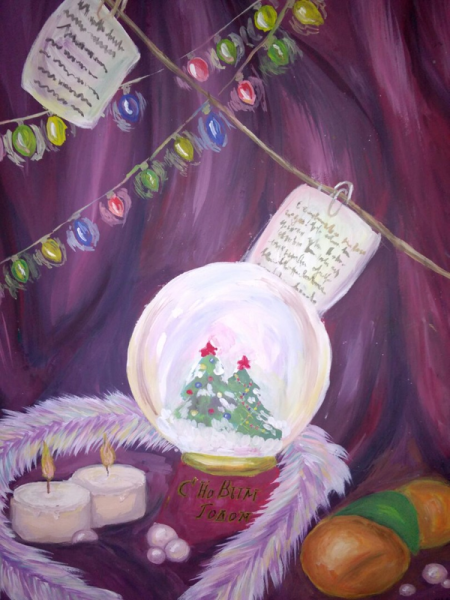 Новогодний натюрморт для детей