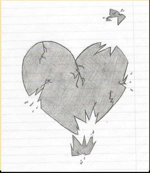 Срисовки разбитого сердца