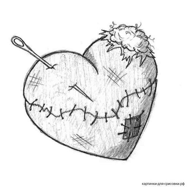 Скетчи на тему разбитое сердце