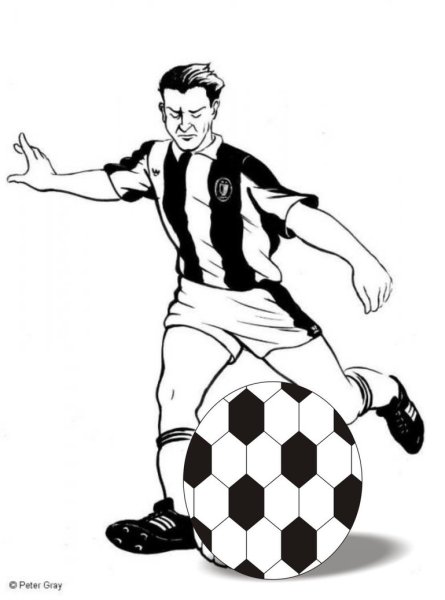 Футболист эскиз