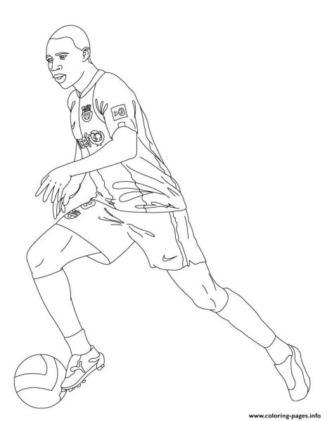 Раскраска футболист Пеле