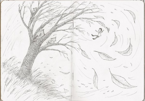 Осенние рисунки для срисовки карандашом