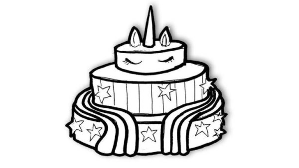 Торт для срисовки