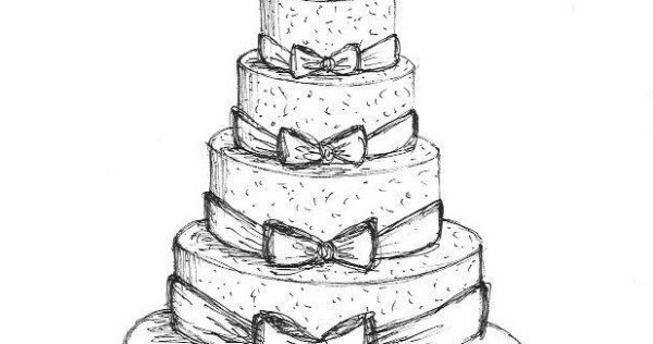 Нарисовать торт карандашом поэтапно