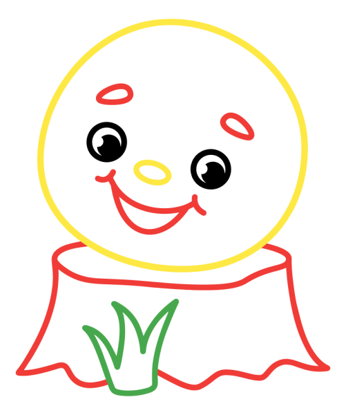 Рисунки для срисовки Колобок