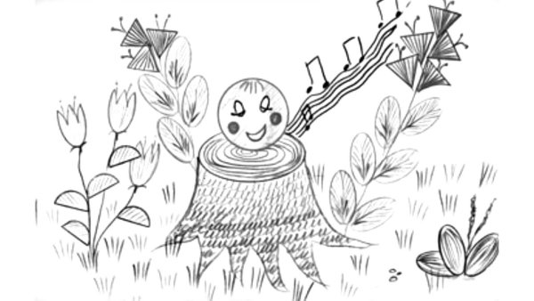 Лиса и Колобок раскраска для детей