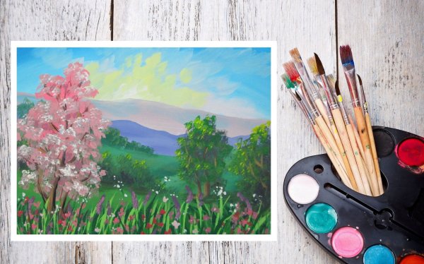 Картины гуашью для начинающих