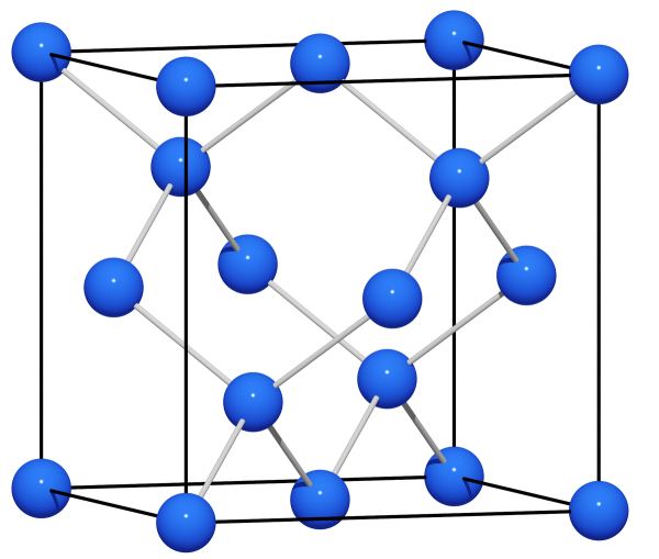 Модель кристаллической решетки алмаза