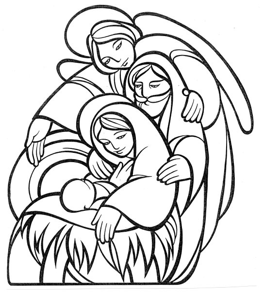 Рисунок на тему Рождество