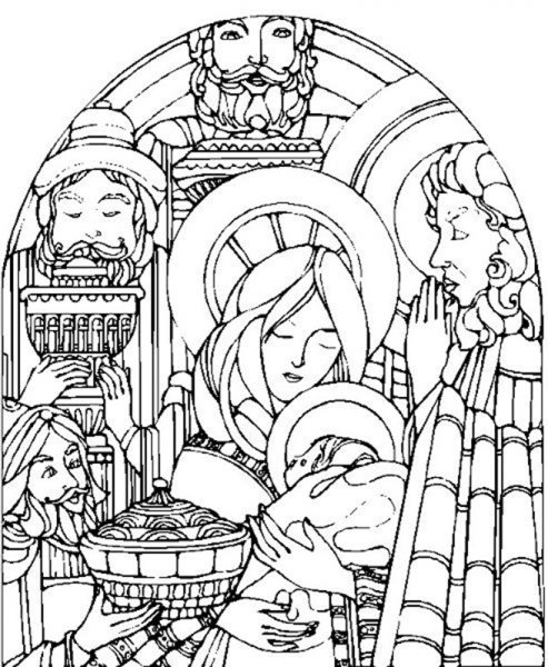 Раскраска на тему Рождественская звезда