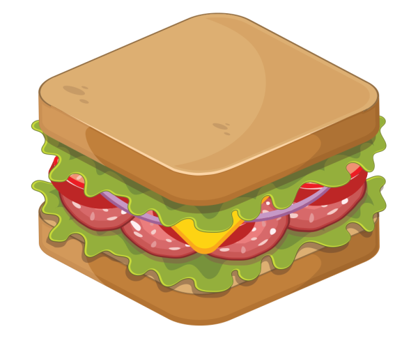 Бутерброд мультяшный