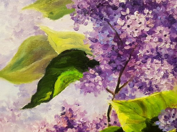 Весенний пейзаж с сиренью