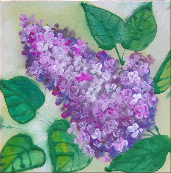 Пуантилизм сирень