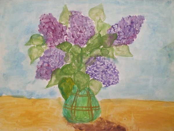 Рисование в средней группе на тему сирень