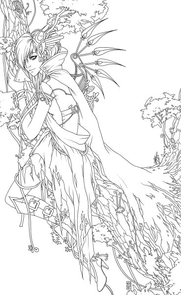 Раскраски для девочек аниме