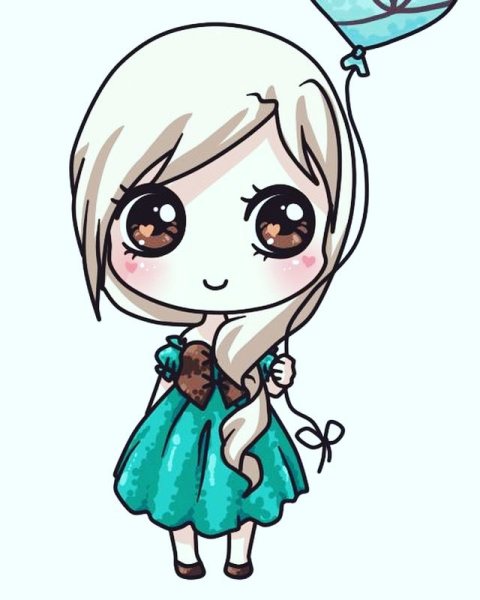 Милые рисунки для срисовки для девочек легкие