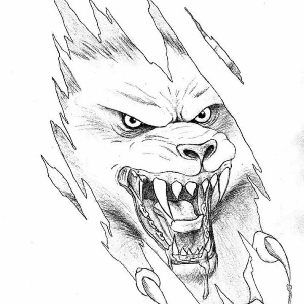 Рисунки для срисовки оборотни