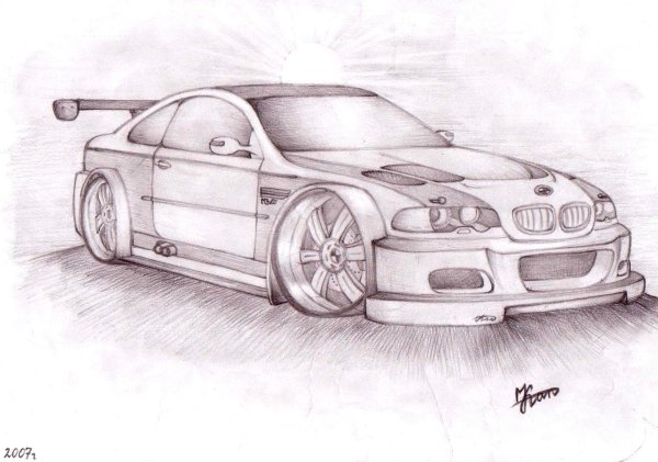 Машина карандашом