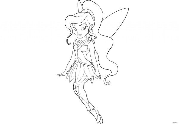 Нарисовать фею ребенку