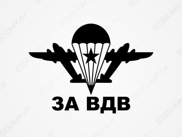 ВДВ логотип черно белый