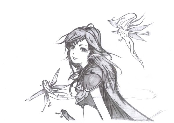 Эльфийки для рисования