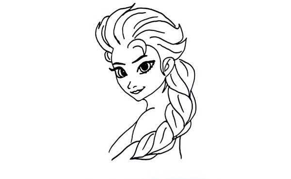 Эльза Холодное сердце карандашом