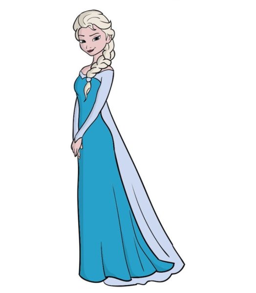 Эльза для рисования