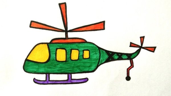 Вертолет для рисования