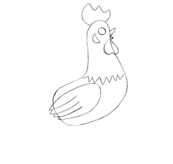 Рисование петушок