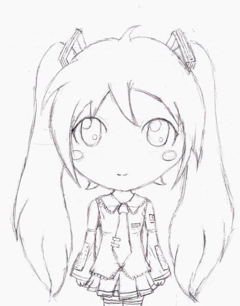 Чиби рисунки карандашом для срисовки